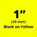Brother TZe-651 24mm Black On Yellow P-touch Tape