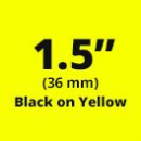 Brother TZe-661 36mm Black On Yellow P-touch Tape