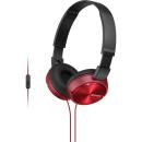 Sony MDR-ZX310AP ZX Series Stereo Headset Red