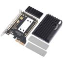 Aqua Computer KryoM.2 Evo PCIe 3.0 x4 Adapter for M.2 NGFF PCIe SSD, M-Key with passive heatsink