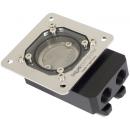 Aqua Computer Filter with Stainless Steel Mesh, Ball Valves and Mounting Plate, G1/4