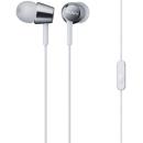 Sony MDR-EX155AP In-Ear Headphones with Built-In Microphone White