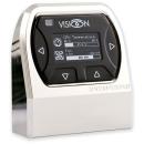 Aqua Computer VISION Touch table top unit - Glossy nickel plating IR receiver and ambient temperature sensor