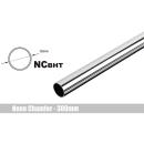 Bitspower None Chamfer Brass Hard Tubing OD12MM Shining Silver - Length 300 MM (BP-NCBHT12SL-L300)