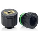 Touchaqua Water-Exhaust Fitting (Glorious Black) (2 PCS) (BPTA-EFW-GB)