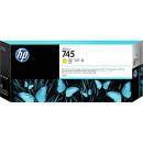 HP 745 300-ml DesignJet Yellow Ink Cartridge (F9K02A)
