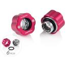 Bitspower Premium Master Hard Tube Fitting MHT12 6 Pack - Abrasive Red (BP-PREMHT12-ARD6P)