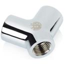 Bitspower Silver Shining Y-Block Ultimate With Triple IG1/4 (BP-YBU-SL)