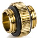 Bitspower Touchaqua Mini Dual G1/4" Extender Fitting True Brass (2 PCS) (BPTA-F42-TB)