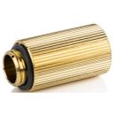 Bitspower Touchaqua G1/4" IG1/4" Extender Fitting - 30MM True Brass (2 PCS) (BPTA-F63-TB)