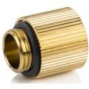 Bitspower Touchaqua G1/4" IG1/4" Extender Fitting - 15MM True Brass (2 PCS) (BPTA-F60-TB)