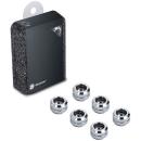 Bitspower G1/4" Silver Shining Enhance Multi-Link For OD 12MM (6PCS) (BP-EML-6P)