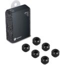 Bitspower G1/4" Matt Black Enhance Multi-Link For OD 12MM (6PCS) (BP-MBEML-6P)