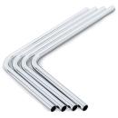 Bitspower Pre-bent 90-Degree Brass Hard Tubing OD12MM Silver Length 220x300MM