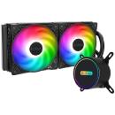 PC COOLER GI-CL240VC RGB Liquid CPU Cooler Black