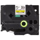 Brother TZESL661 36mm Black Ink on Yellow Self-Laminating Label 8m