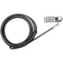 Targus Defcon Trapezoid Serialised Combination Cable Lock Black (ASP66GLX-S)
