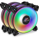 OCPC Velocita VC-120P 120mm Black Case Fan Pack 3 (OCVC120P3XBK)