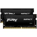 Kingston Fury Impact 32GB DDR4 3200MHz CL20 SODIMM Black (2x16GB) (KF432S20IBK2/32)