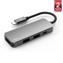 FeelTEK Portable 4-in-1 USB-C Hub Gray (HCM004AP2F)