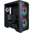 Cooler Master HAF 500 Mid-Tower Case fit E-ATX with Tempered Glass Black (H500-KGNN-S00)