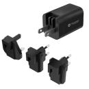 Mazer SuperMINI Wall Charger PD33W-Travel Pin Black (M-GAN2-T33B)