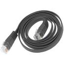 Mazer RJ-45 CAT7 Flat LAN Cable 5 m Black (M-CAT7F500-BK)