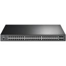 TP-LINK JetStream 48-Port Gigabit and 4-Port 10GE SFP+ L2+ Managed Switch with 48-Port PoE+ (TL-SG3452XP)