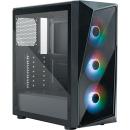 Cooler Master CMP 520 ARGB Mid Tower Case fits ATX with TG Black (CP520-KGNN-S00)