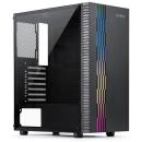 Orico Mid Tower Case fits ATX with RGB and Tempered Glass Black (A12-305)