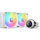 NZXT Kraken 240 240mm Liquid CPU Cooler with LCD Display and RGB Fans White (RL-KR240-W1)