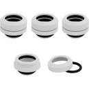 Corsair Corsair Hydro X Series XF Hardline 14mm OD Fitting White (4 Pack)(CX-9052013-WW)