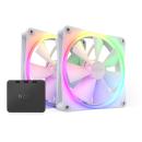 NZXT F140 RGB Twin Pack Case Fans with Controller White (RF-R14DF-W1)