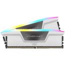 Corsair 32GB Vengeance RGB DDR5 6000MHz CL36 DIMM White (2x16GB)(CMH32GX5M2E6000C36)