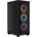 Corsair 2000D RGB Airflow Mini-ITX Case fits Mini-ITX with Steel mesh panels Black (CC-9011246-WW)