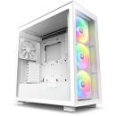 NZXT H7 Elite Premium ATX Mid-Tower Case fits ATX with TG White (CM-H71EW-02)