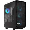 Fractal Design Meshify 2 Compact RGB Mid-Tower Case fits ATX with TG Light Tint Black (FD-C-MES2C-06)