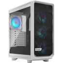 Fractal Design Meshify 2 Compact RGB Mid-Tower Case fits ATX with TG Clear Tint White (FD-C-MES2C-08)