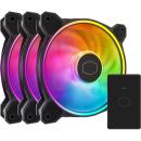 Cooler Master Masterfan MF120 Halo2 ARGB 3 in 1 Case Fan Black (3-Pack)(MFL-B2DN-213P2-R2)