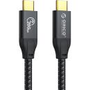 Orico USB-C 3.2 Gen2x2 High-speed data Cable Blakc 1m (ORICO-CM32-10)