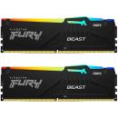 Kingston 64GB Fury Beast DDR5 RGB 6400MHz DIMM CL32 (2x32GB)(KF564C32BBEAK2-64)