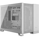 Corsair 2500D Airflow Mid Tower Case fits mATX Dual Chamber with TG White (CC-9011264-WW)