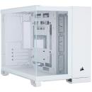 Corsair 2500X Mid Tower Case fits mATX Dual Chamber with TG White (CC-9011266-WW)