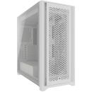 Corsair 5000D Core Airflow Mid Tower Case fits E-ATX with TG White (CC-9011262-WW)