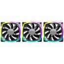 MONTECH AX120 PWM ARGB 120mm Case Fan Black (3-Pack)