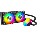 MONTECH Hyperflow ARGB 240 AIO Liquid CPU Cooler Black