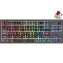 MONTECH MKey TKL Darkness Gaming Mechanical Keyboard Gateron Red Switch (EN)(MK87DR)