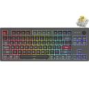 MONTECH MKey TKL Darkness Gaming Mechanical Keyboard Gateron Yellow Switch (EN)(MK87DY)