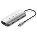 VENTION USB-C to HDMI/USB 3.0 x3/PD Docking Station 0.15m Gray (TQDHB)
