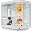 HYTE Y70 Touch infinite Dual Chamber Mid-Tower fits ATX with TG and IPS Touchscreen Snow White